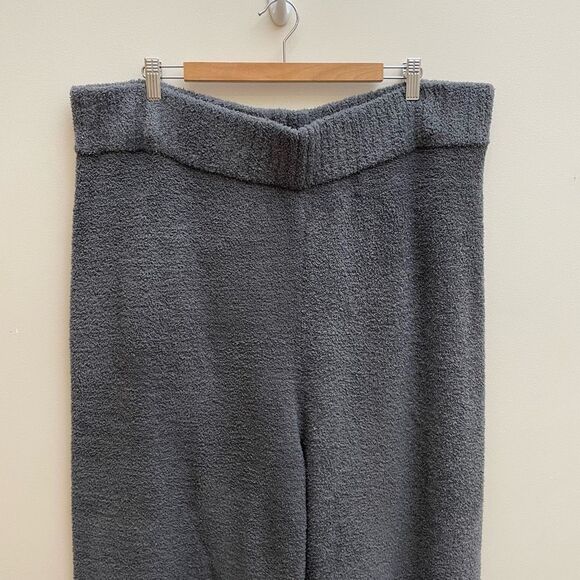 UGG Terri Wide Leg Cozy Knit Lounge Pant Womens 2X Gray Soft Fuzzy Pull On - Picture 2 of 12